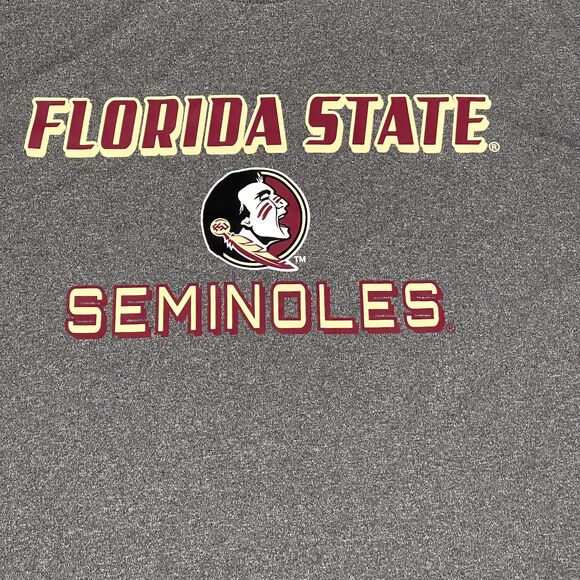 NEW Florida State University Seminoles Shirt Mens XL Gray Garnet Colosseum NCAA - Picture 2 of 10